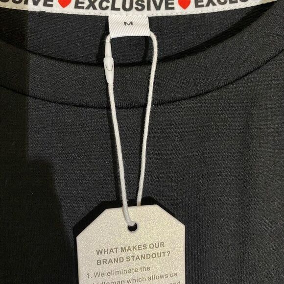 Exclusive Black and White Geometric Shift Dress Medium - Picture 8 of 9